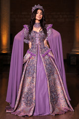 YANKI LİLA YÖRESEL KAFTAN