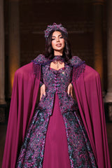 EZGİ PEMBE YEŞİL YÖRESEL KAFTAN