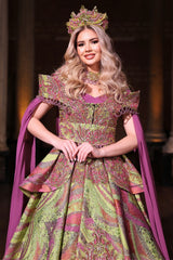 NEFES YEŞİL MADONNA YÖRESEL KAFTAN