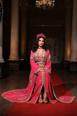 TUTKU FUŞYA ALTIN İŞLEMELİ KINA FİSTAN