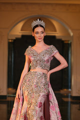 DÜŞÜK OMUZ V YAKA DEMONTE BALIK KINALIK