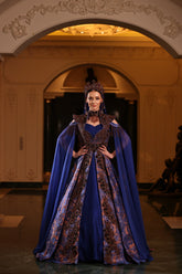 DİK OMUZ ŞİFON KOL KALP YAKA YÖRESEL KAFTAN